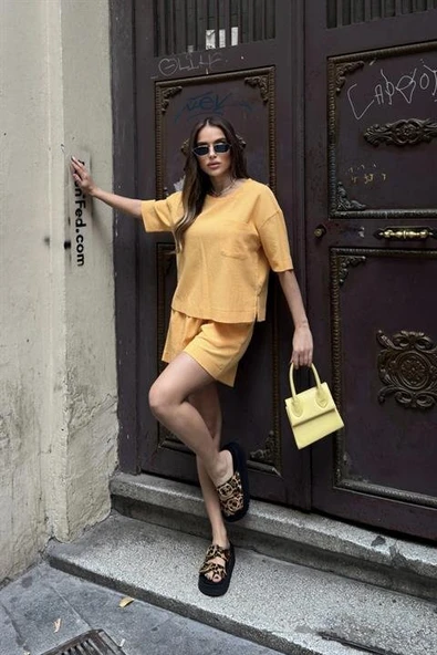 Freesia Regular Tişört Takım 9348-08 - Resim 5