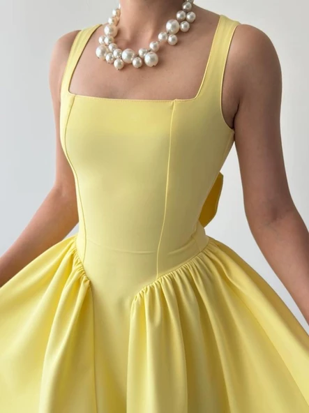 Dreas Fiyonk Detaylı Elbise - Resim 7