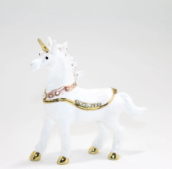 Swarovski Taşlı Tekli Unicorn Figürü - 1