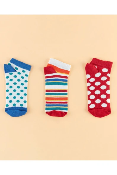 Pêcher Kadın 3-lü Patik Çorap ürün görseli