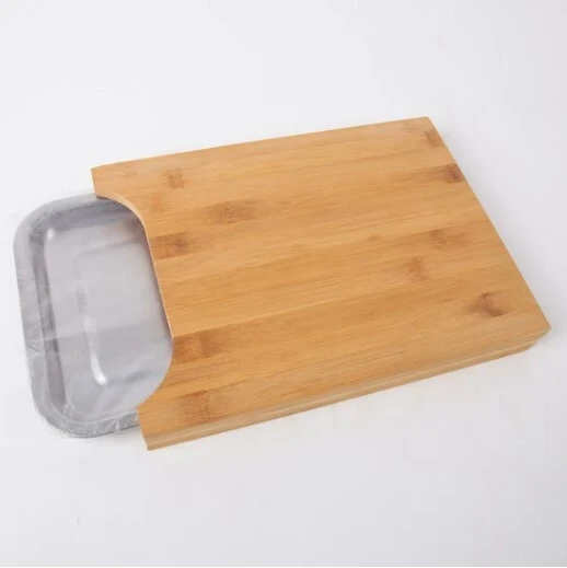 Pratik Tepsili Ahşap Kesme Tahtası - Resim 9