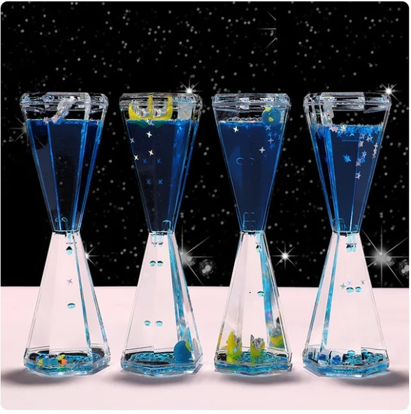 Uzay Temalı Dökülen Yağ Kum Saati - Resim 10