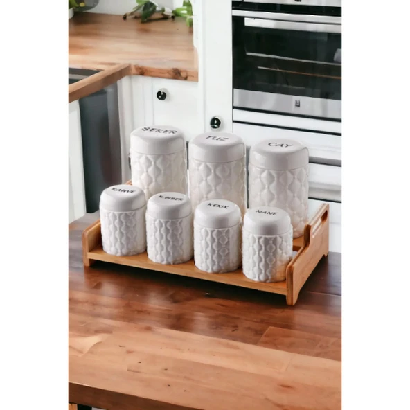 7'li Standlı Baharat Seti - Resim 6