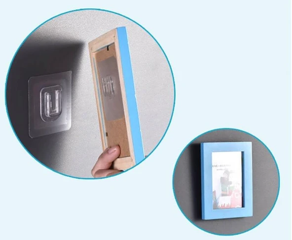 Geçmeli Klips Eşya Sabitleme Askısı 6lı Set - Resim 3