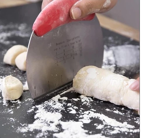 Paslanmaz Çelik Hamur Kesme ve Şekillendirme Spatulası - Resim 6