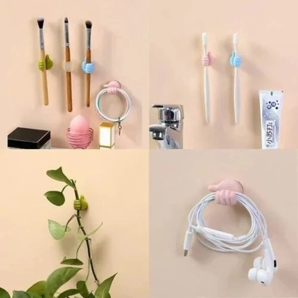 El Şeklinde Kablo Tutucu 10 Adet - Resim 5