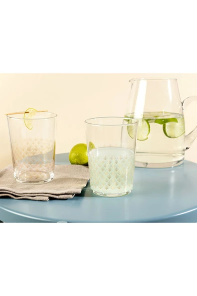 Golden Rain Pierretta 4 Lü Meşrubat Bardağı Seti - 510 ml ürün görseli 1