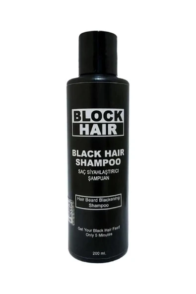 Saçları Siyahlaştıran Block Hair Şampuan 200ml x 1 adet - 1