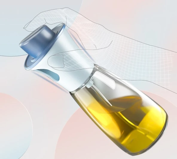 Spreyli Cam Yağ Sirke Şişesi - Resim 3