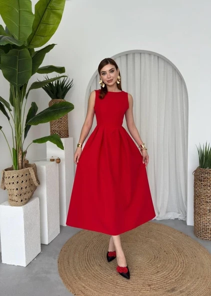 Bea Midi Elbise - Resim 8