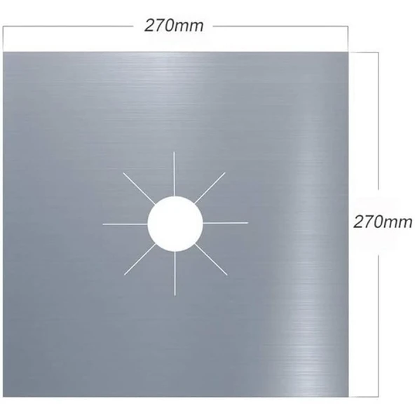 Ocak Koruyucu Alüminyum Ped Seti 4 Adet - Resim 7
