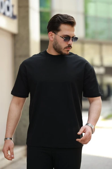 Erkek Kısa Kollu Basic Oversize Tshirt ürün görseli