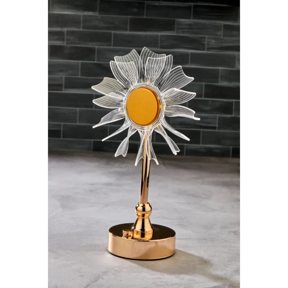 Çiçek Tasarımlı LED Masa Lambası - Resim 9