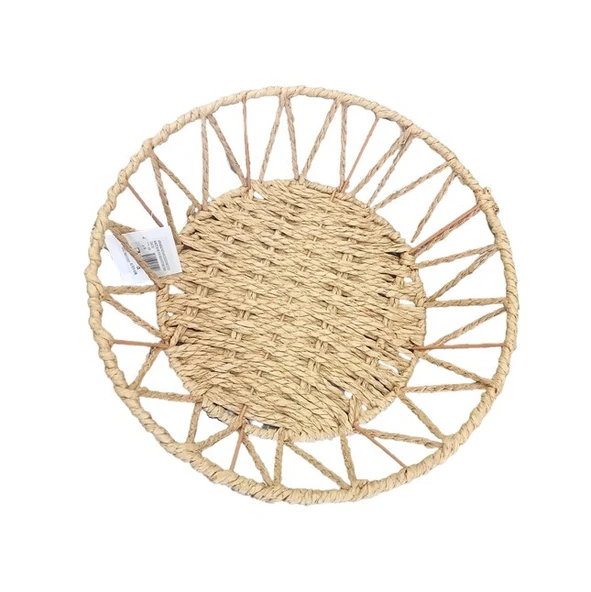 Doğal Örgü Yuvarlak Sepet ürün görseli