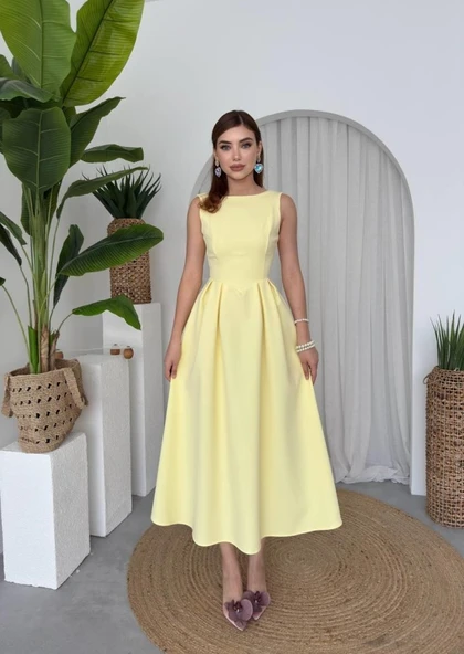 Bea Midi Elbise - Resim 7