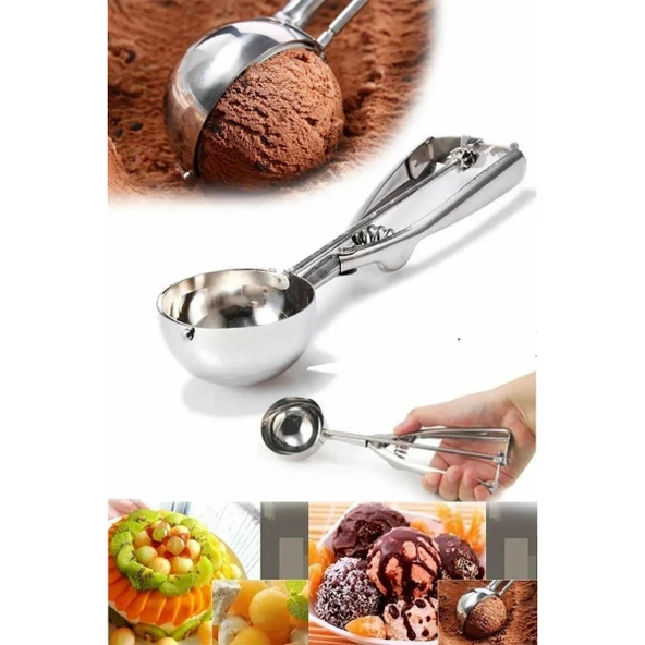 Çelik Dondurma Kaşığı - Resim 3