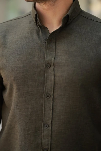 Erkek Uzun Kollu Gömlek - Resim 2