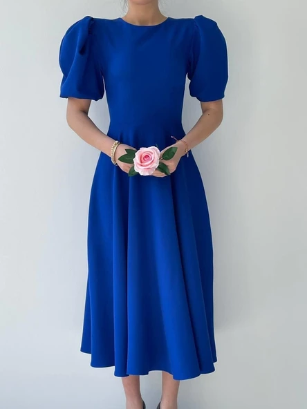 Catania Balon Kol Elbise - Resim 2