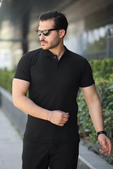 Erkek Kısa Kollu Yakalı Tişört ürün görseli