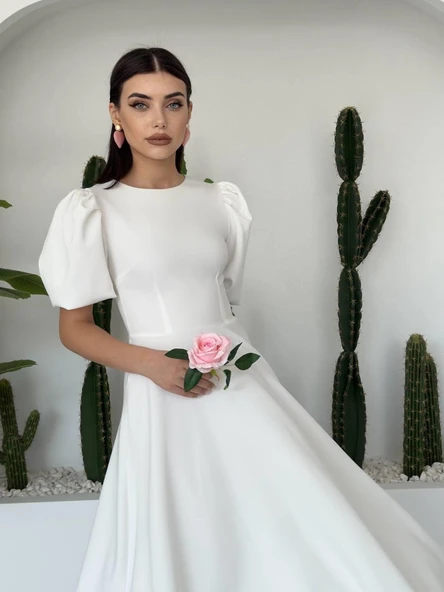 Catania Balon Kol Elbise ürün görseli