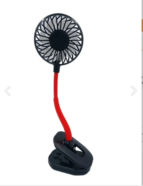 Ayarlanabilir Kıskaçlı Masa Üstü Mini Vantilatör ürün görseli