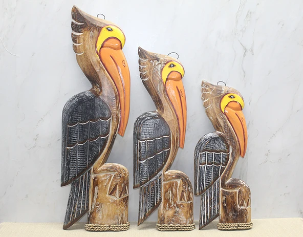 Ahşap 3'lü Pelikan Seti ürün görseli