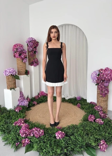 Steel Fiyonk Detay Elbise - Resim 6