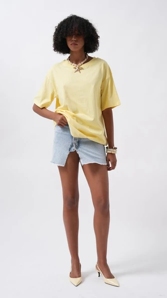 Basic Oversize T-Shirt - Resim 2