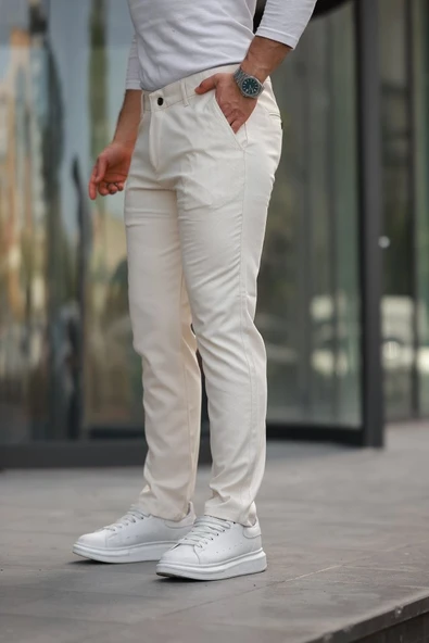 Erkek Dokuma Kumaş Pantolon - Resim 2