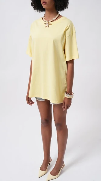 Basic Oversize T-Shirt - Resim 4