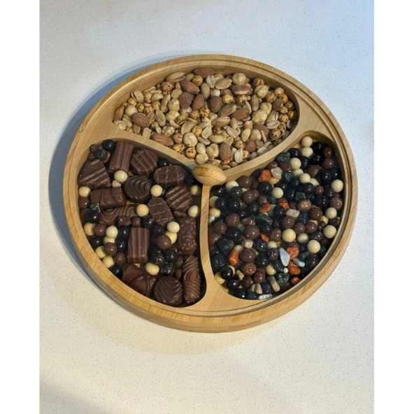 Kapaklı 3 Bölmeli Çerezlik - Resim 3