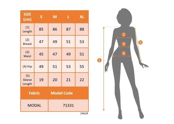 Kadın Kısa Kollu V Yakalı Ribanalı Modal Mini Elbise - Resim 6