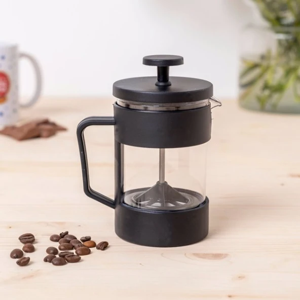 Siyah French Press 350 ml - Resim 3