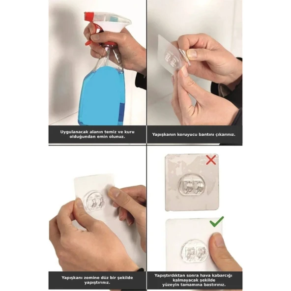 Yapışkanlı Duş ve Banyo Rafı - Resim 4