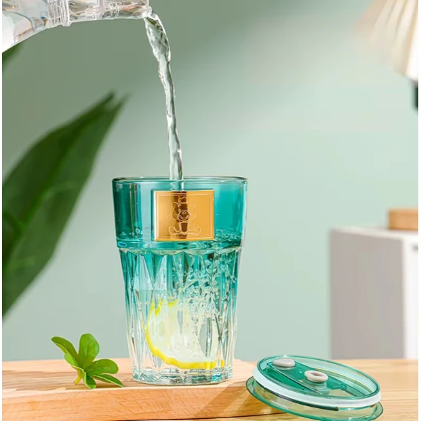 Pipetli Cam Bardak - Resim 3