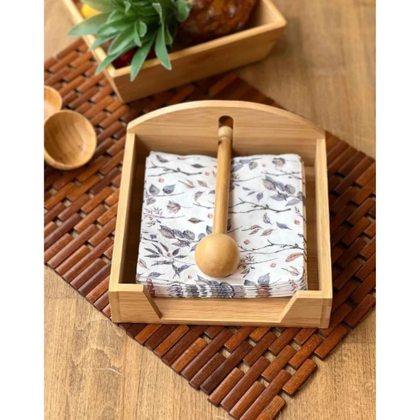 Ahşap Peçetelik - Resim 2