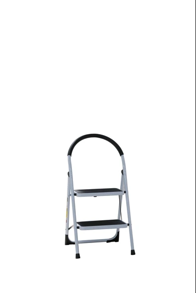 ASVERA Vertika 2’li Ev Tipi Merdiven – Beyaz & Siyah Geniş Basamak, Şık ve Hafif ürün görseli