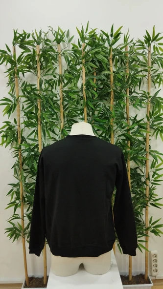 Erkek Uzun Kollu Bisiklet Yaka Milano Yazılı Iki Iplik Bluz - 5