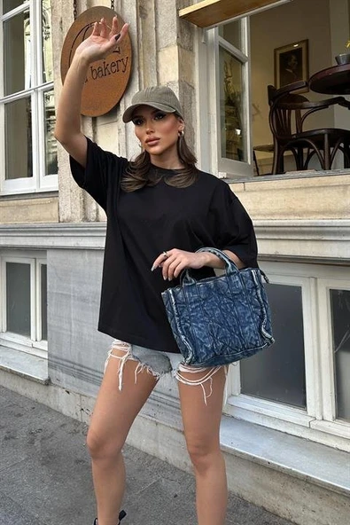 Ocean Sırtı Brodeli Tişört 8022-8 - 9