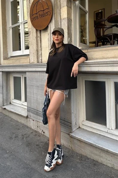 Ocean Sırtı Brodeli Tişört 8022-8 - 10