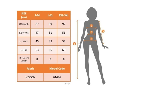 Kadın Kısa Kollu V Yakalı Viskon Elbise - Resim 7