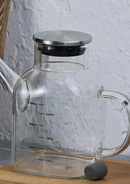 Cam Yağdanlık Seti - Ahşap Stant - 2x550 ML - 3