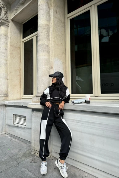 EŞOFMAN TAKIM PARÇALI - Siyah - Resim 4