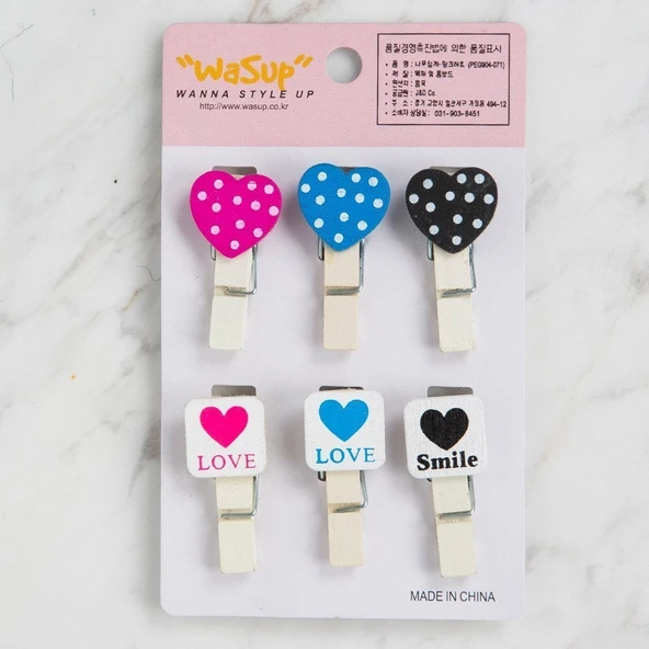 Loren Dekoratif Kalp desenli mandal 6 lı ürün görseli