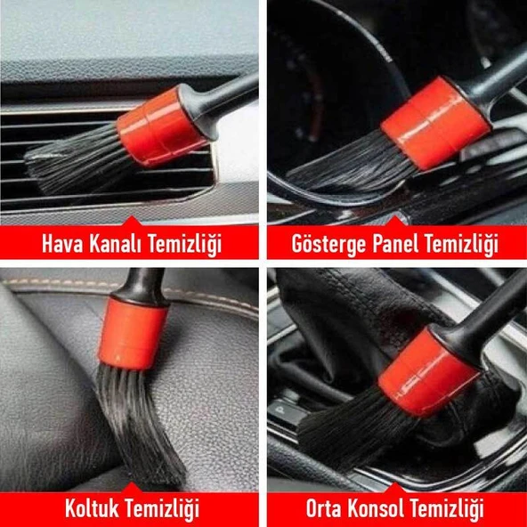 Araç Detay Temizlik Fırçası Seti - Resim 2