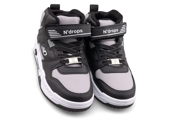N Drops Cırtlı Lastikli Unisex Erkek Kız Çocuk Basketbol Ayakkabısı 021 - Resim 6