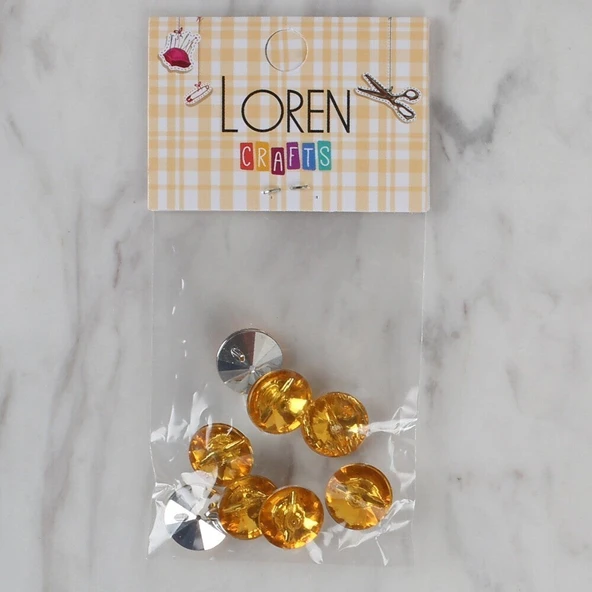 Loren Crafts hardal sarısı 8 li düğme - 206 ürün görseli
