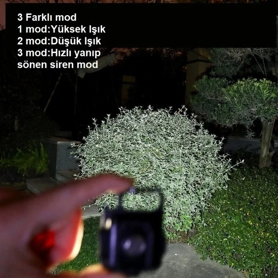 30 Ledli  Mıknatıslı Mini Anahtarlık Flash Kamp Lambası - Resim 5