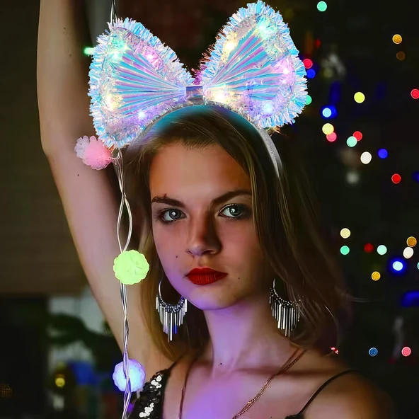 Fiyonk Gece Tacı Fiber Işıklı Ledli - Resim 4