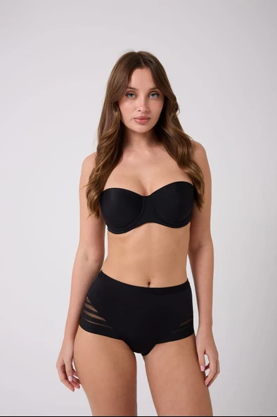 1032 Lazer Kesim Tül Boxer Korse ürün görseli